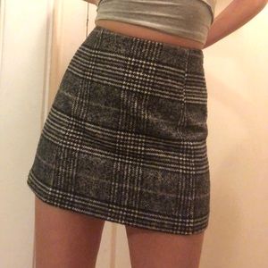 Wool A Line Skirt